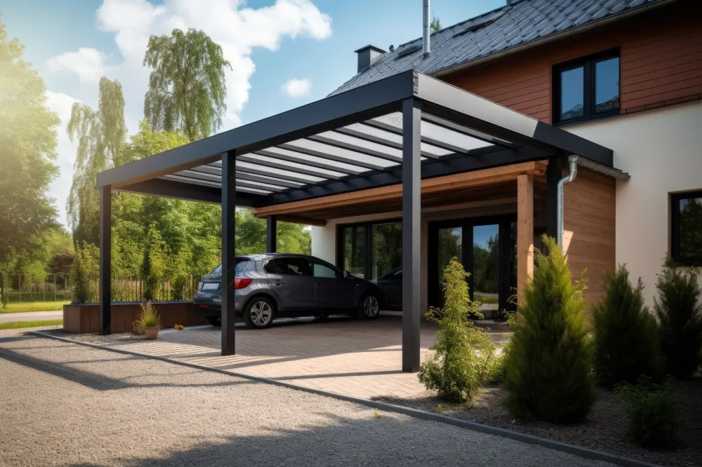 Carport près de Clohars-Carnoët