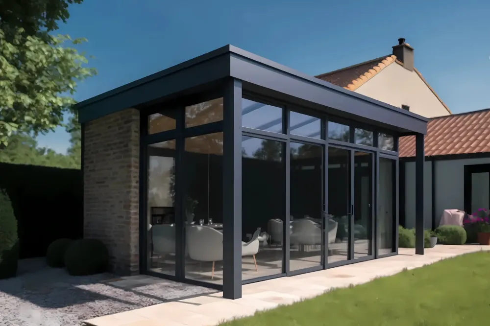Extension aluminium près de Clohars-Carnoët